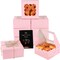 60 Pieces Pink Bakery Box with Window  6x6x3 Pink Cookie Boxes Pastry Box for Wedding Favor Birthday & Party